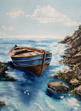 Kunst  Aquarellgemälde
