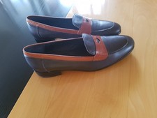 NEU! Halbschuhe/Loafer/Ballerinas Gr.40,braun-cognac, Leder, Ugo Torrini, Italy