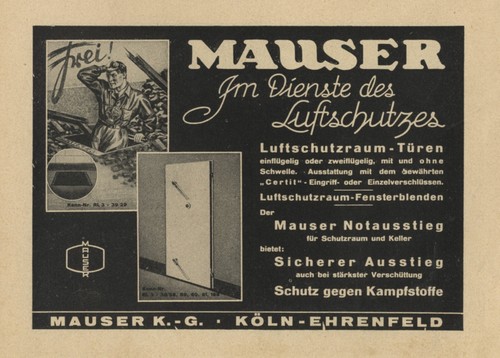 Mauser luftschutzkeller türen - mauser,