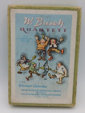 W. Busch Quartettspiel schwarzer Peter altes Kartenspiel DDR 60er Jahre komplett