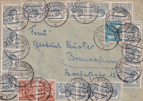 Fach frankatur 1948 - 10-fach-frankatur,
