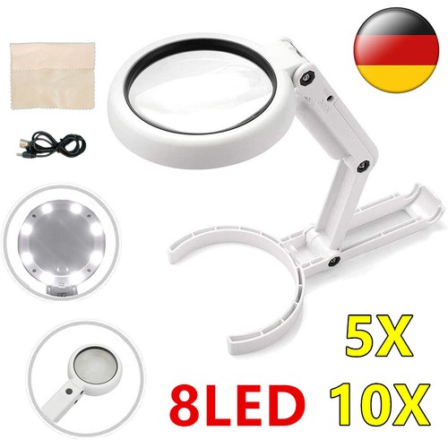 10x lupe mit licht und - 5x,