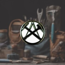 Steelmonks Zunft-Anstecker | Handwerker Geschenk | Zunftzeichen Pin |