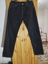 Levi’s 501 Vintage Made in USA 90er Denim Jeans W4 L34 Knöpfe Schwarz