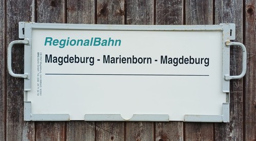 Zuglaufschild aus pvc - aus,