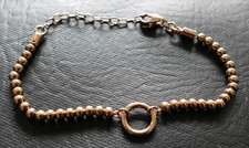 Fossil Armband Rosegold , Kugelarmband aus Edelstahl bis 21,5 cm lang/ Neuwertig