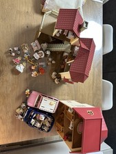 Sylvanian Families 2x Haus mit Einrichtung 2x Auto viel Zubehör!!!