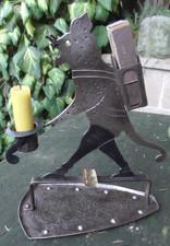 Art Deco Jugendstil Kerzenständer, Ignatius Taschner , Goberg, alte Katze antik 