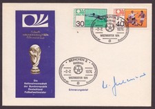 BRD 1974 Brief mit Autogramm Franz Beckenbauer