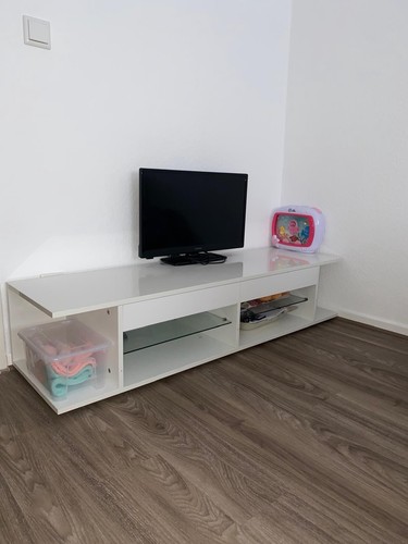 Modernes weißes lowboard - weißes, tv-lowboard