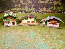 Faller/Pola H0 3er Alpenhäuser-Konvolut für Modellbahn Anlage etc.
