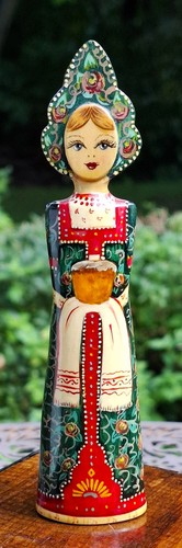 Holz puppe figur frau - holz,