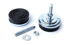 4 Sück-Maschinenfüße ABM1/ Maschinenfuss/Ø80 M12x120mm/Schwingelement/Stellfuß