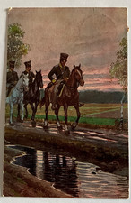 Volkslieder Karte Nr. 24 Paul Hey Die bange Nacht is nun herum  Soldaten, Pferd