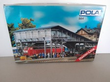POLA Bastelware H0 564 Bahnsteigbrücke Glückstadt 1:87/H0-OVP,Teile beschädigt