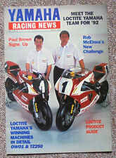 Prospekt Yamaha Racing News - Frühjahr 1992 - in englischer Sprache