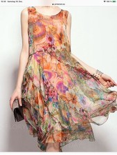 Seiden kleid floryday - kleid,