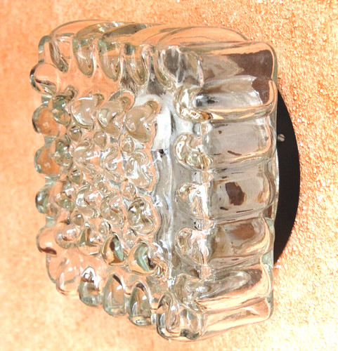 Bubbleglas wandlampe - bubbleglas,