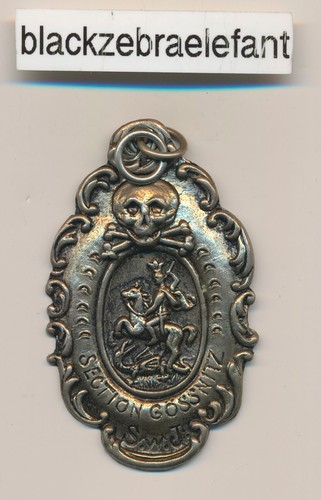 743 blechabzeichen totenkopf - 743-,