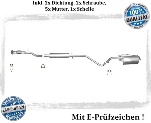 Auspuffanlage für chevrolet - für,