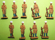 Zinnsoldaten Zinnfiguren Soldat Militär Zinn Flachfiguren bemalt SEHR ALT /5