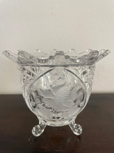 Vintage bleikristall vase - vintage,
