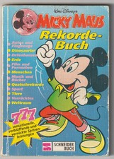 ✪ MICKY MAUS REKORDE-BUCH, Schneider Buch/Walt Disney 1993 BUCH