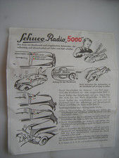 Anleitung Schuco Auto Radio  5000  90er Jahre