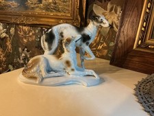   A. Porzelius, Aelteste Volkstedter Porzellanmanufaktur Windhunde M89