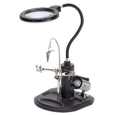 Löthilfe mit LED-Lupe und