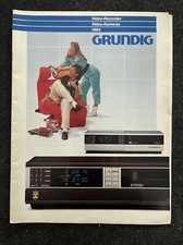 GRUNDIG Videorecorder Video2000 Kameras Katalog 1984 80er 80s - 24 Seiten