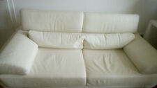 POLSTERGARNITUR Fa. DIETSCH ECHTLEDER WEISS MASSE ca.:SOFA: B: 200 cm / H: 88 cm