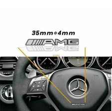 Aufkleber für Mercedes Benz Lenkrad/Konsole/Lautsprecher Emblem.4x AMG Logo 