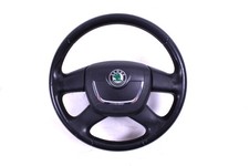 Lenkrad original Skoda Octavia II 1Z Facelift Leder Sportlenkrad Airbaglenkrad