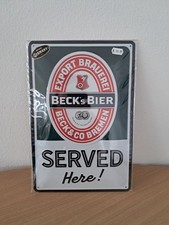 Blechschild BECKS BIER GERMAN