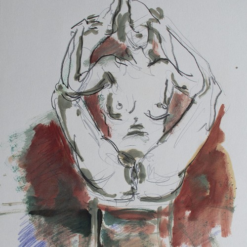 Frauenakt erotig unsigniert - frauenakt,