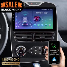 Android 14 2+32GB Autoradio Navi Carplay DSP WiFi für Renault Clio 4 2012-2018