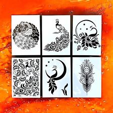 6x  DIN A4 Schablone Pfau