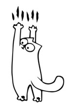 Simpsons cat auto - 1x,