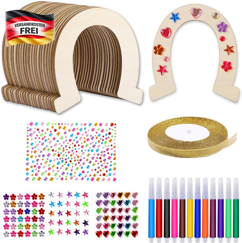 Kinder bastelset holz hufeisen - holz,