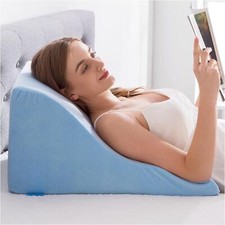 Lesekissen Memory Schaum Keilkissen Rückenlehne Bett Sofa Blau