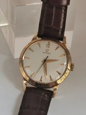 Herren Vintage Handaufzug 585 14k Gold Omega Armbanduhr  1950-er Jahre TOP