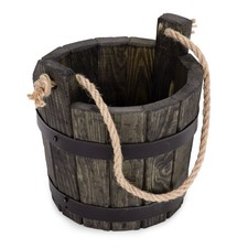 Holzeimer Blumentopf