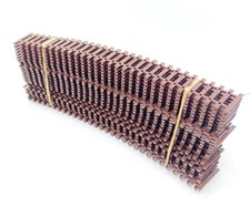 Pilz 25 Stück R 550 gebogen Schwellenband Gleisband NEU DDR Modelleisenbahn