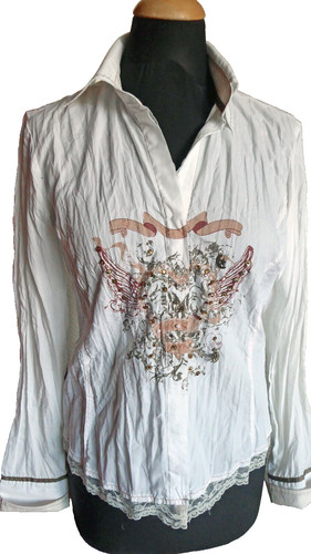 Biba hemd bluse pailletten - biba,