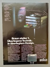 Braun atelier stereoanlage - atelier,