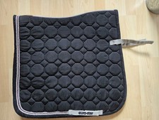 EURO-Star Schabracke Dressur Schwarz mit Glitzerleiste DR