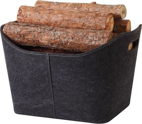 Trendline holzkorb filz - holzkorb,