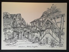 Signierter Druck. Walsheim