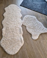 Schicker Bettvorleger Aus Kunstfell 2teilg